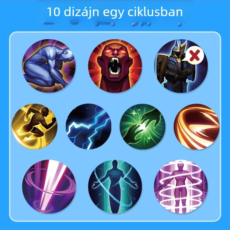 500 DIY matricák King of Glory készség ikonokkal, tekercses matricák játék dekorációhoz és irodai papírhoz