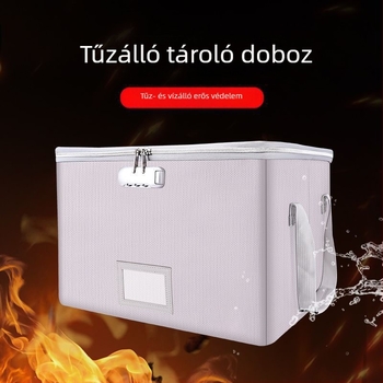 Tűzálló archív doboz, tűzálló dokumentumszéf és táska értéktárgyakhoz
