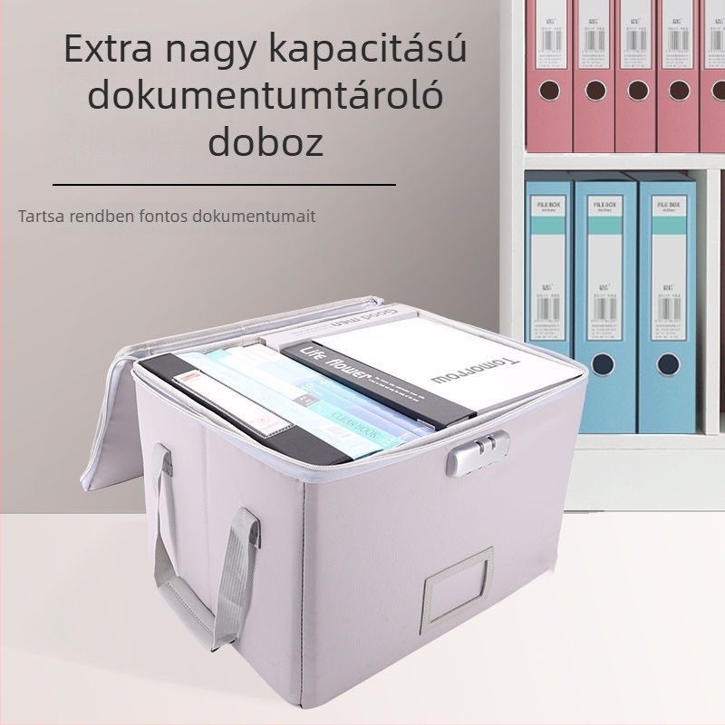 Tűzálló archív doboz, tűzálló dokumentumszéf és táska értéktárgyakhoz