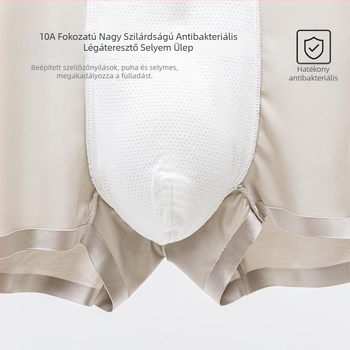 Férfi jégselyem satin boxeralsó antibakteriális, középmagas derekú, 10A, három darabos ajándékdobozban