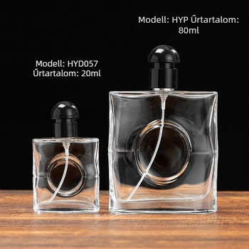 50 ml üveg spray palack parfüm és kozmetikumokhoz – hordozható, üres, nagy kapacitású, átlátszó