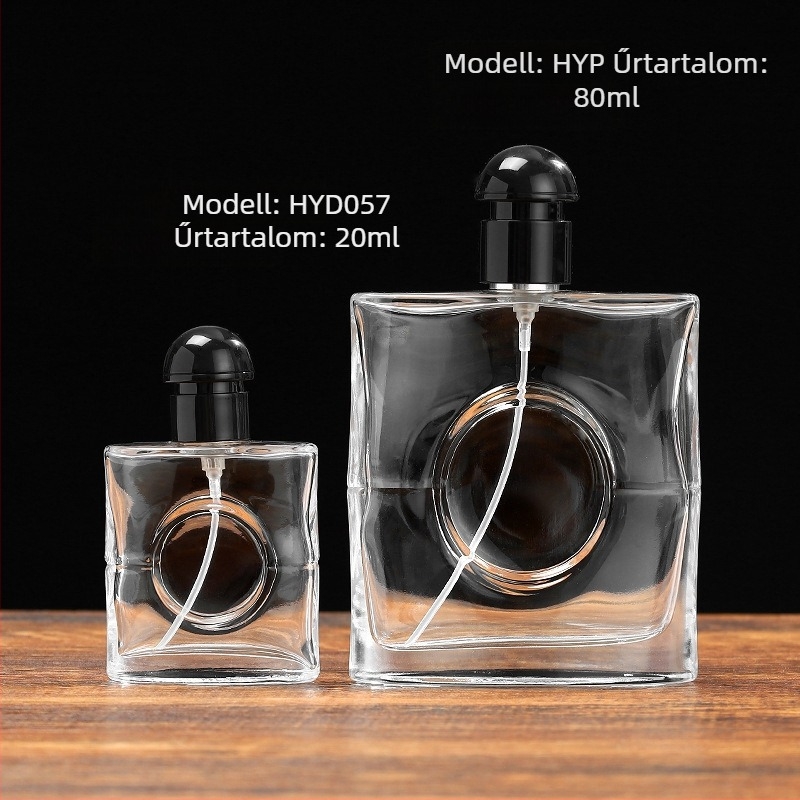 50 ml üveg spray palack parfüm és kozmetikumokhoz – hordozható, üres, nagy kapacitású, átlátszó