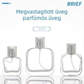 50 ml átlátszó krokodil alakú üveg bayonet záróval parfümhöz vagy kozmetikai spray-hez, üres újratölthető üveg