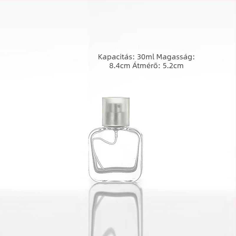 50 ml átlátszó krokodil alakú üveg bayonet záróval parfümhöz vagy kozmetikai spray-hez, üres újratölthető üveg
