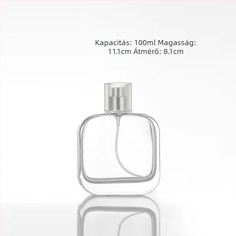 50 ml átlátszó krokodil alakú üveg bayonet záróval parfümhöz vagy kozmetikai spray-hez, üres újratölthető üveg