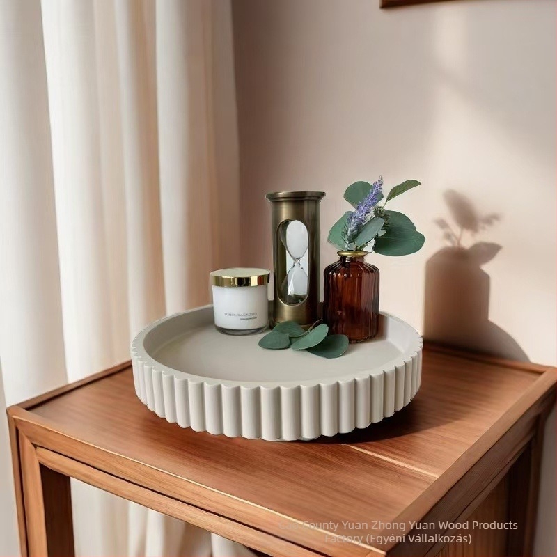 Mortise-tenon kötésű fa teás tál, japán minimalist stílus, tömörfa, téglalap alakú, otthoni dekoráció finom luxussal