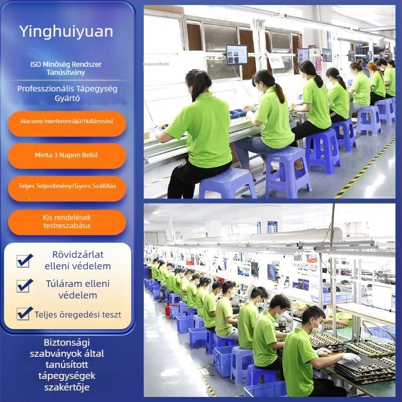 9V/12V/19V/24V tápegység, 3A–10A, YHY-96W sorozat