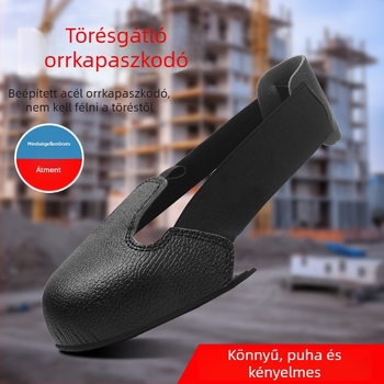 Biztonsági cipő acélorrvédővel és látogatói cipővédőkkel