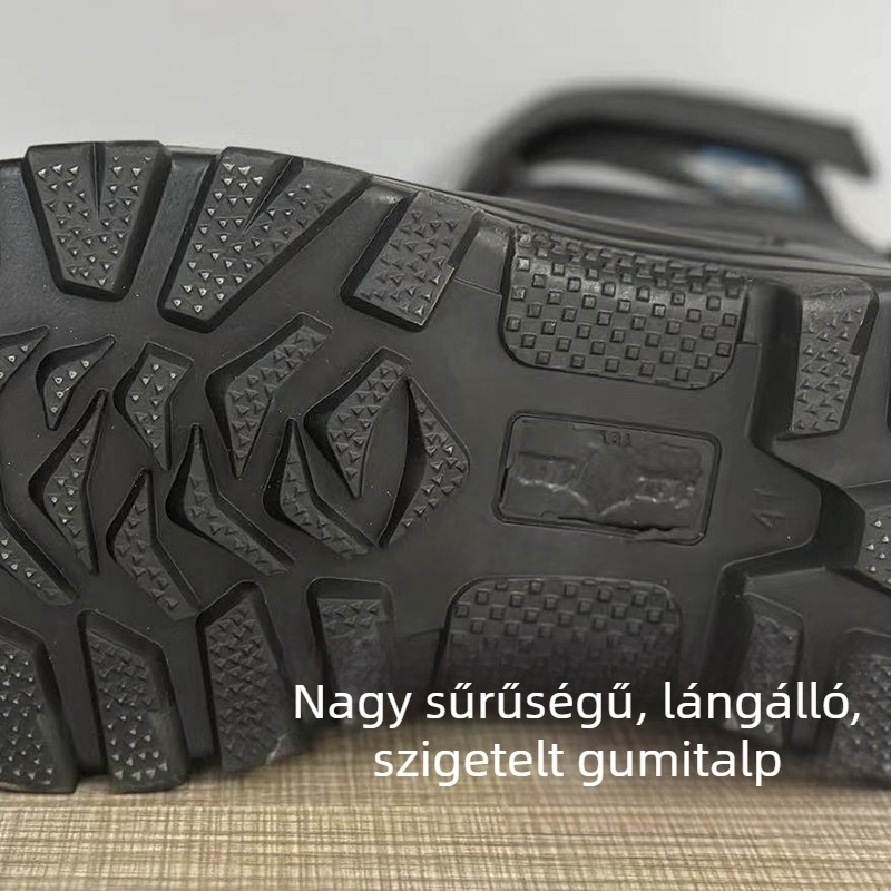 Erdői tűzoltó mentőcsizma — kopásálló, középmagas, vízálló, vízmentéshez