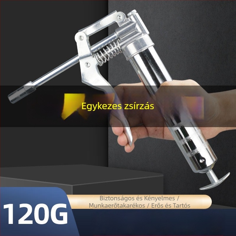 Kompakt vajfegyver pistoly-stílusú, egykezes hordozható vajadagoló, mini kézi zsírzó otthoni használatra