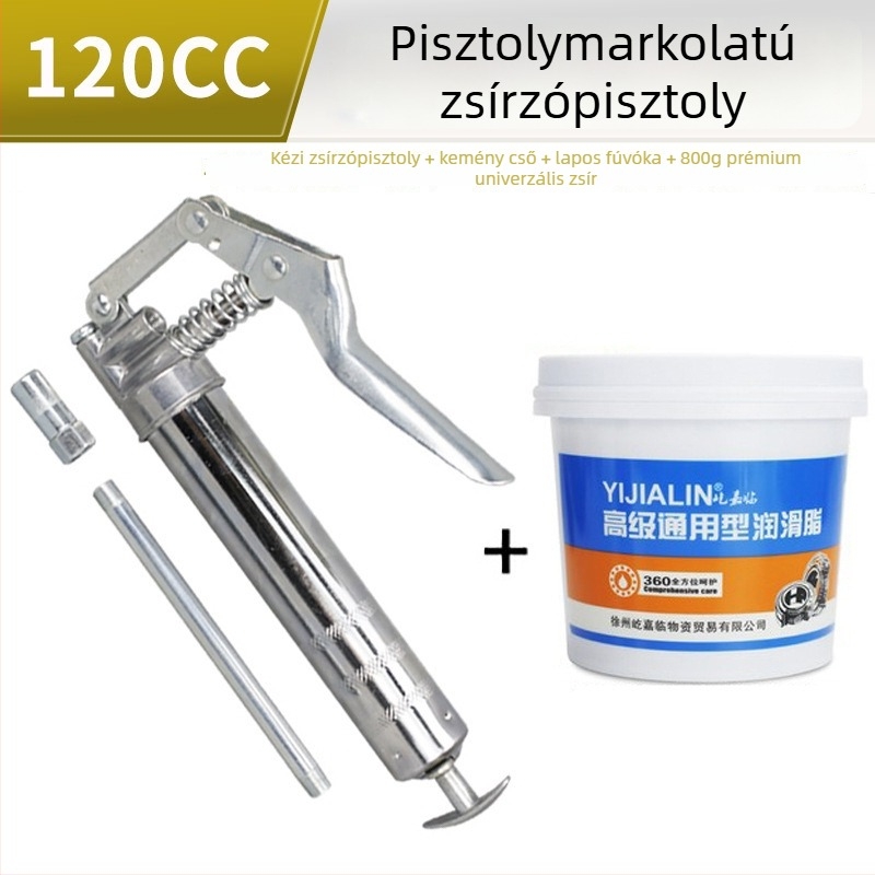 Kompakt vajfegyver pistoly-stílusú, egykezes hordozható vajadagoló, mini kézi zsírzó otthoni használatra