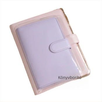 A5-ös noteszhez PVC átlátszó, vízálló védőtok, Macaron-stílusú
