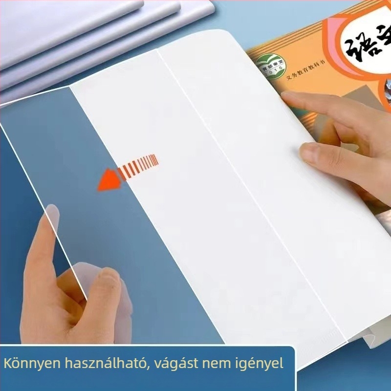 Áttetsző könyvborító általános és középiskolások számára, 16K vastagságú, vízálló védőtok