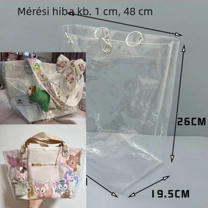 Átlátszó, vízálló és porálló puha gumi védőhüvely tote táskákhoz és tároló dobozhoz