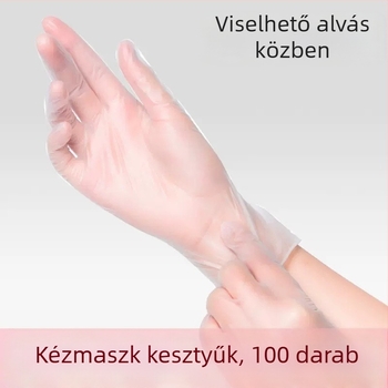 Egyszer használatos PVC kézvédő kesztyűk kórházi használatra, érintőképernyő-kompatibilis, éjszakai kézápolás