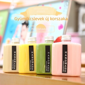 250 ml egyszer használatos tej-tea pohár fedővel, műanyag italos pohár