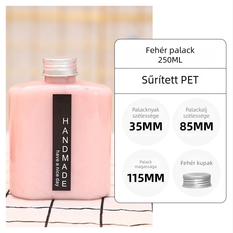 250 ml egyszer használatos tej-tea pohár fedővel, műanyag italos pohár