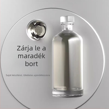 Gyümölcsborinfúzióhoz tervezett vastag falú zárható üveg, 500 ml, minimalistikus luxus dizájn