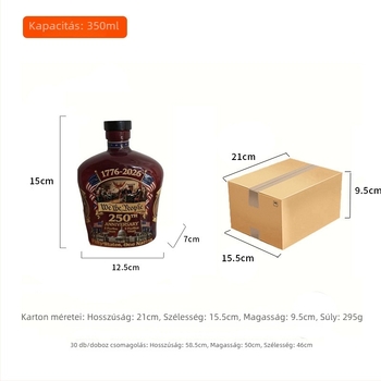 Színes üveg boros palackok – különböző stílusok és kiegészítők, 350 ml és 750 ml