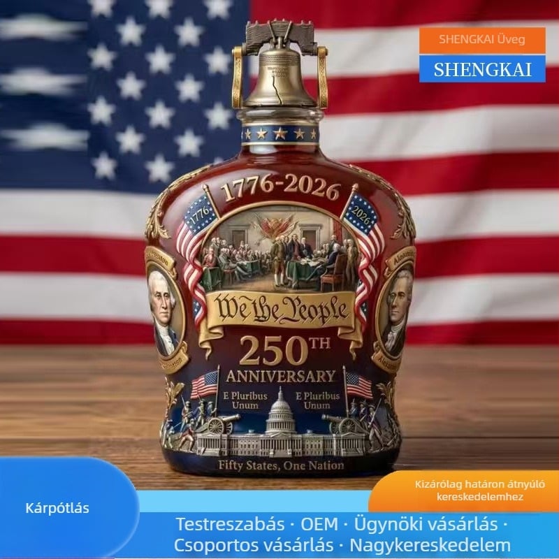 Színes üveg boros palackok – különböző stílusok és kiegészítők, 350 ml és 750 ml
