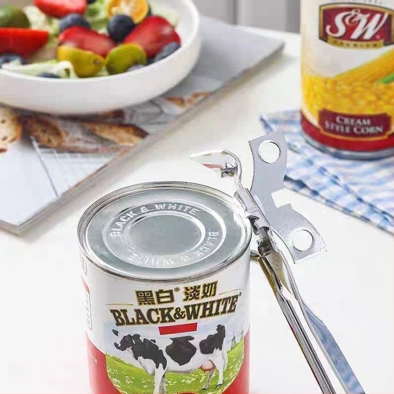 Szénacélból készült, elektrogalvanizált felületű többfunkciós konzervnyitó, egyszerű és kreatív dizájn, hordozható üvegnyitó