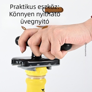 Többfunkciós konzerv- és üvegnyitó csavarható kupakkal — konyhai segéd