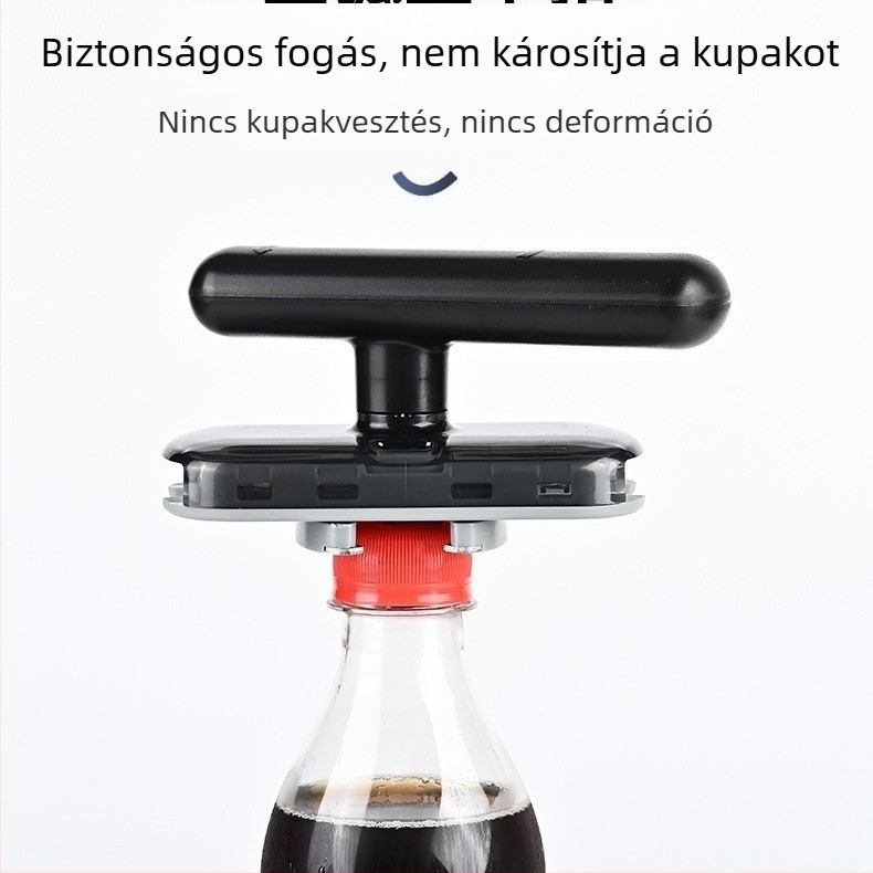 Többfunkciós konzerv- és üvegnyitó csavarható kupakkal — konyhai segéd