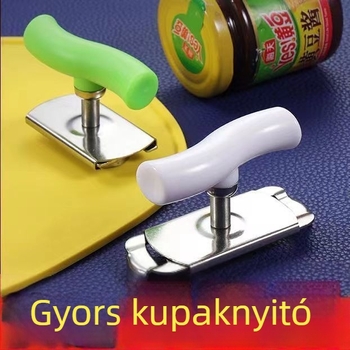 Rozsdamentes acélból készült, multifunkcionális forgó nyitó üvegekhez és konzervdobozokhoz