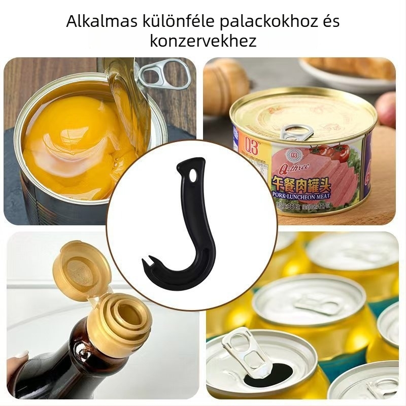 Kampó alakú konzervnyitó, kézi konyhai eszköz, többfunkciós – megkönnyíti a munkát