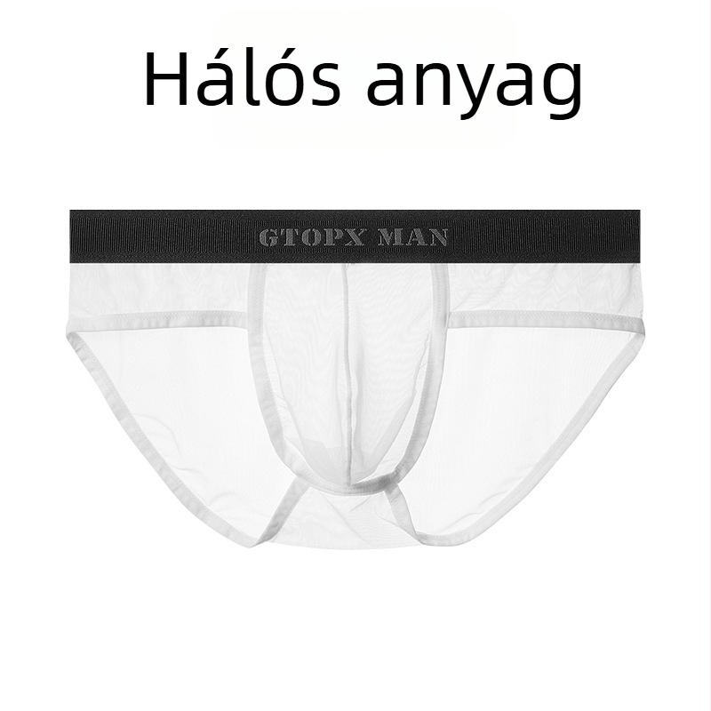 Gtopx Férfi lélegző U-formájú vékony hálószövésű alsónadrág