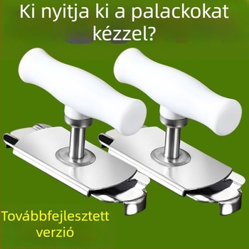 Rozsdamentes acélból készült, multifunkciós nyitó kupakokhoz, palackokhoz, konzervhez és üvegedényekhez