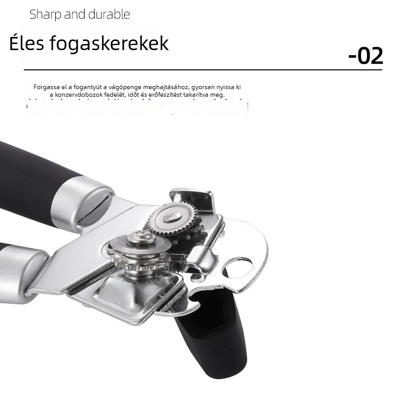 Kézi 3 az 1-ben konzerv- és üvegnyitó, konyhai többfunkciós eszköz