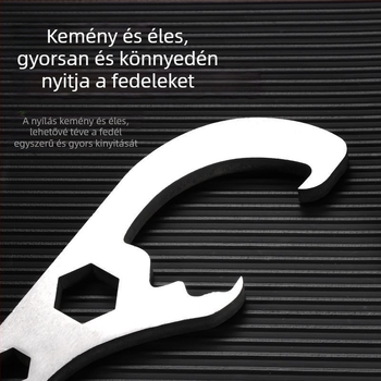Multifunkcionális acél vödörfedélnyitó