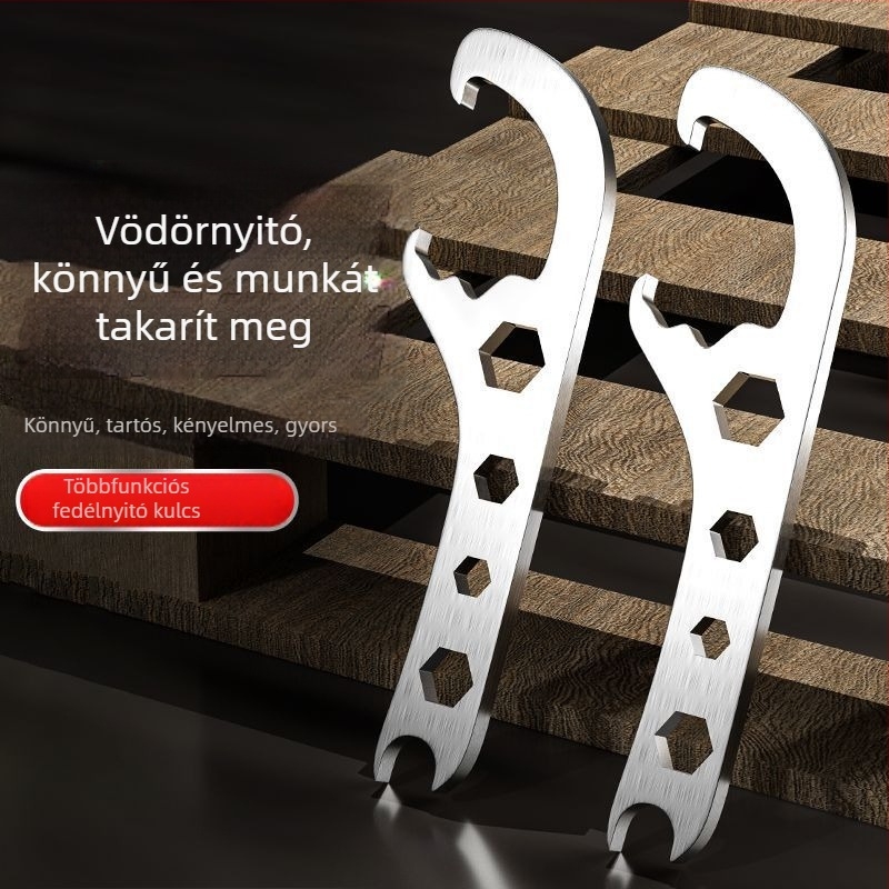 Multifunkcionális acél vödörfedélnyitó
