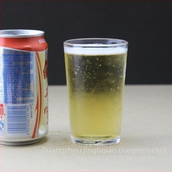 Üveg sörös pohár egyenes falú, 201–300 ml, logó nyomtatás