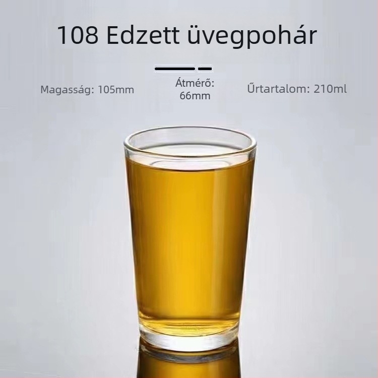 Üveg sörös pohár egyenes falú, 201–300 ml, logó nyomtatás