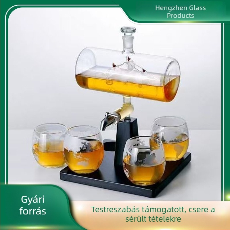 Vodka dekantőrök, whisky dekantáló készletek és Hengfan fa borosüveg tartó