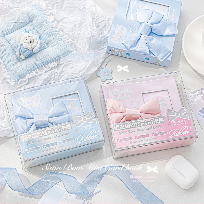 RosyPosy Bowknot Mini Fotóalbum Hálózatos Oldalakkal