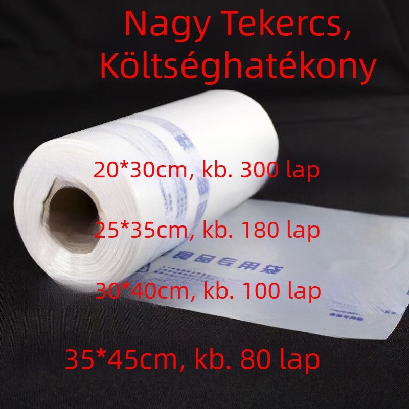 Nyomtatott élelmiszer-tároló zsákok, rendkívül vastag PE, élelmiszer-minőségű, frissesség megőrzésére