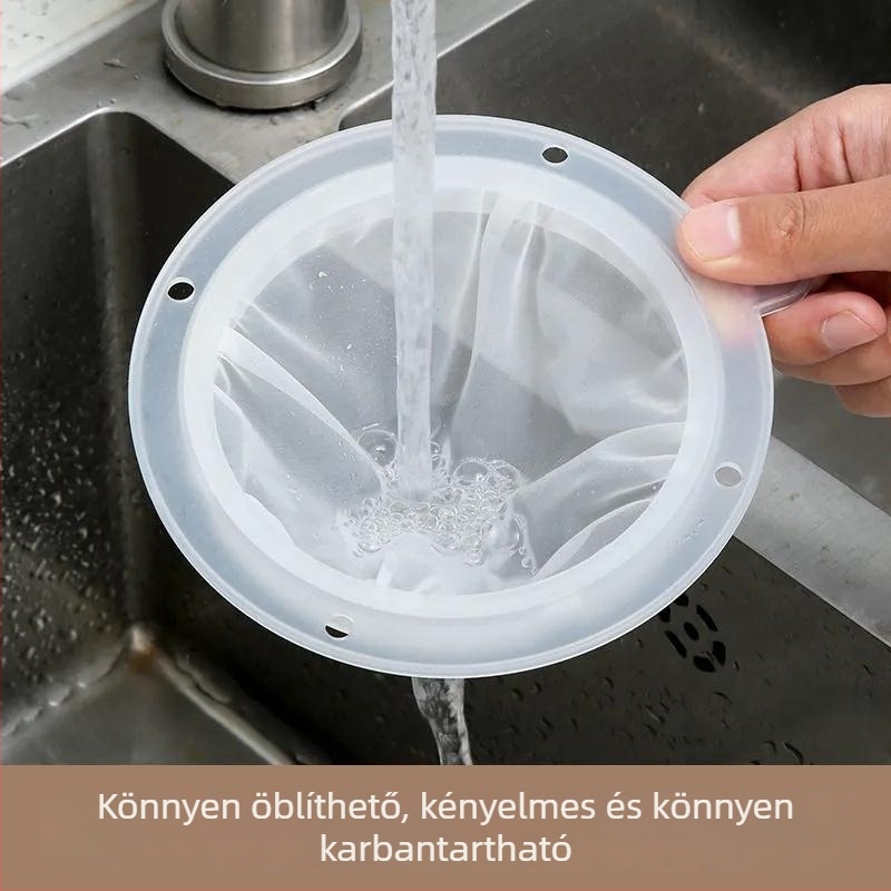 Rozsdamentes acélból készült ultra-dense szűrő ultrafin tölcsérrel otthoni borfiltráláshoz