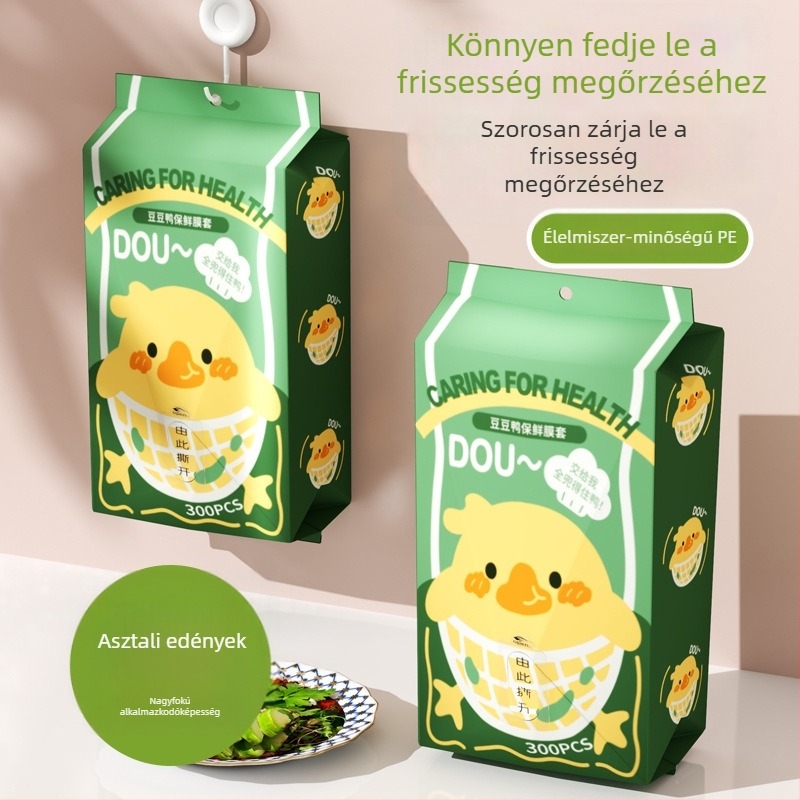 Doudou Duck Rugalmas Egyszerhasználatos Fóliafedél Élelmiszerfóliához, Háztartási Használatra