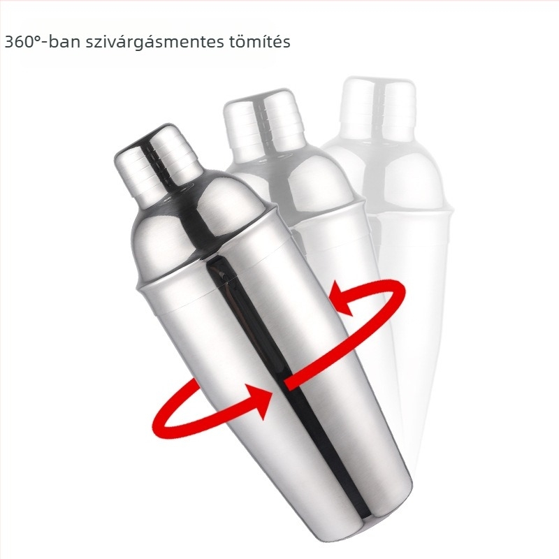 Rozsdamentes acél koktél shaker készlet, 3 darabos