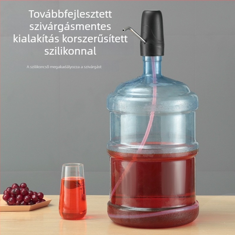 Elektromos automata önszívó szifon borhoz és tömény italokhoz szűrővel