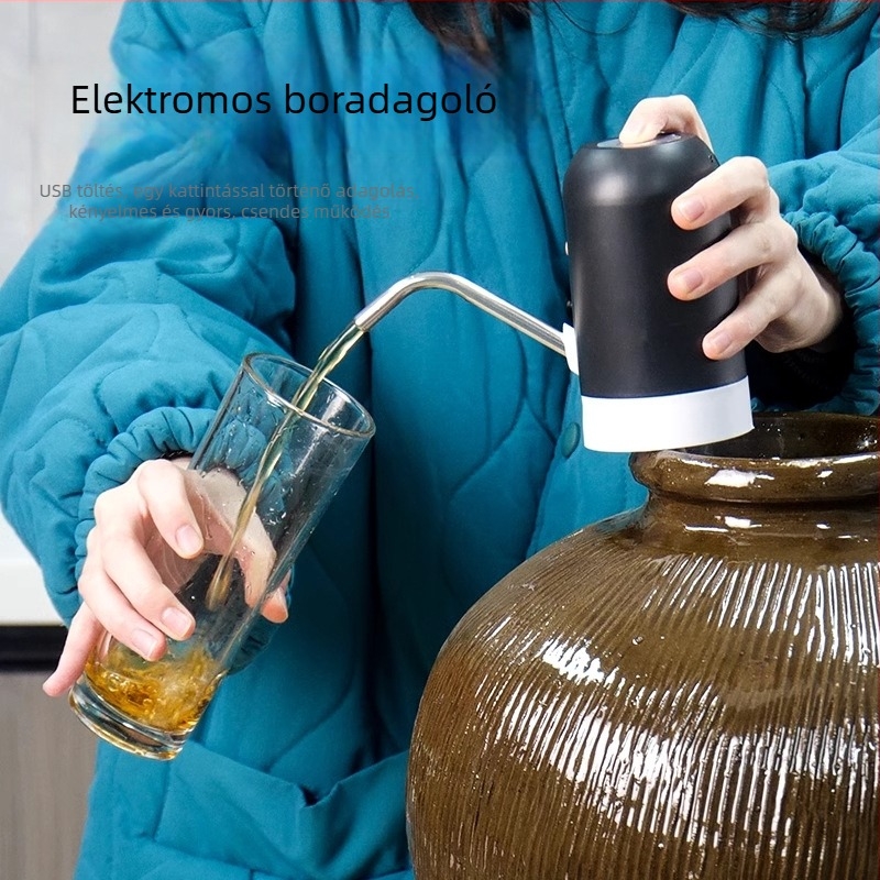 Otthoni használatra szánt elektromos borpumpa, teljesen automata