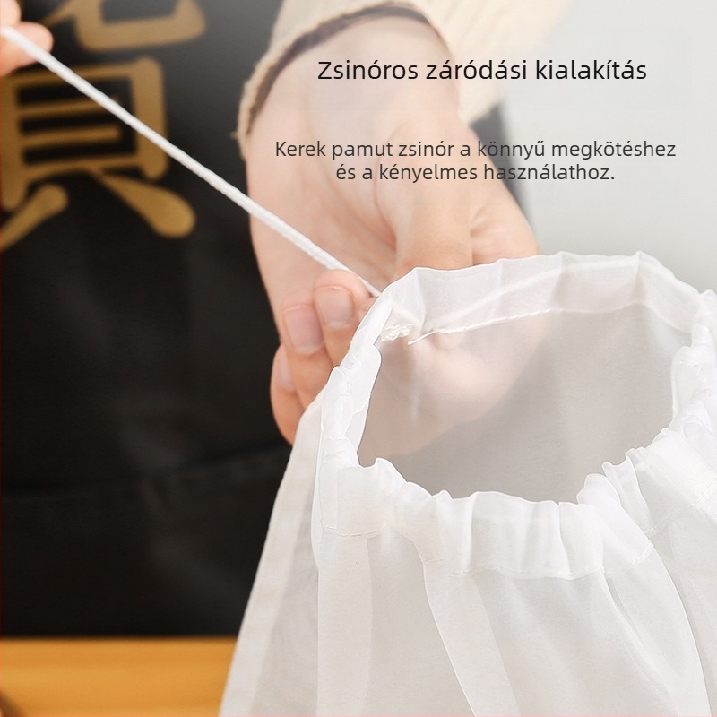 Nylon szűrőtáska, 200–300 hálóval, ultrafinom szűréshez tejhez, joghurthoz, borhoz és enzimes keverékekkel dióval
