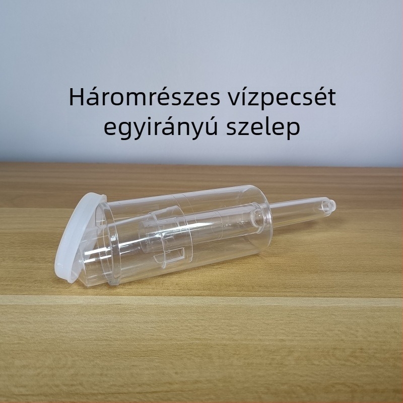 Háromrészes vízzáras cső otthoni másodlagos erjesztéshez borhoz, sörhöz és savanyúsághoz, egyirányú kipufogó szeleppel