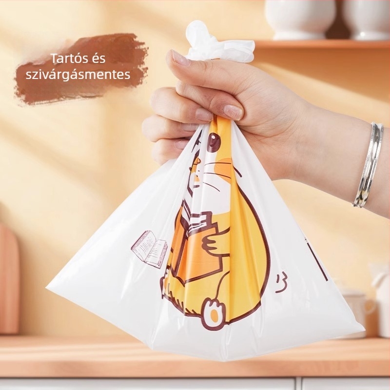 Ragasztható szemeteszsák autóba, íróasztalra és kollégiumba – mesefigurás mintával, asztali rendező, sík nyílású dizájn