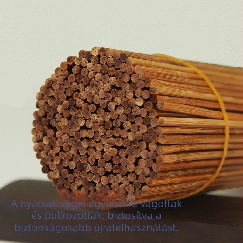 Kivételesen kemény karbonizált bambusznyárs grillhez, egyszer használatos, 20–40 cm hosszú, 2,0–4,0 mm átmérő