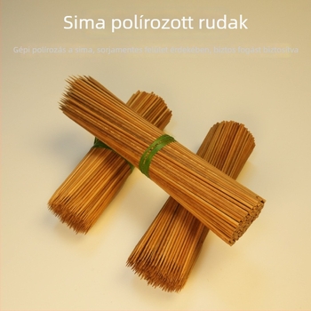 Extra kemény karbonizált bambusznyársak, egyszer használatos grillszerszámok, sült kolbásznyársak, fekete nyársak, nassolnivaló nyársak, sült nyársak, zacskós csomagolás