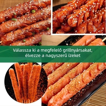 100 g keményítő-alapú kolbász bambusznyársakon, hosszúság 25–30 cm